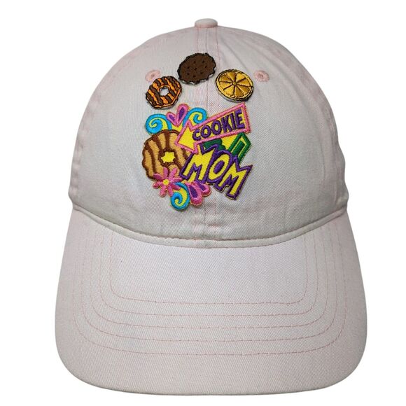 Unbranded Other - Cookie Mom Strapback Hat Pink One Size Adjustable Patch Vent Holes